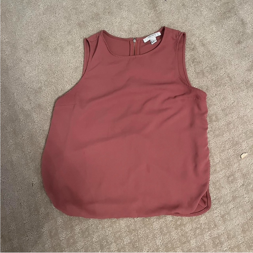 Forever 21 Pink Boxy Tank Top